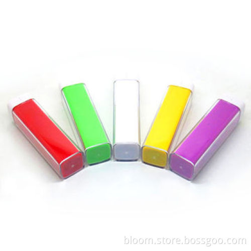 Plastic case, 2,600mAh capacity, sized 91.5 x 22 x 22mm, portable USB power bank for iPhone6